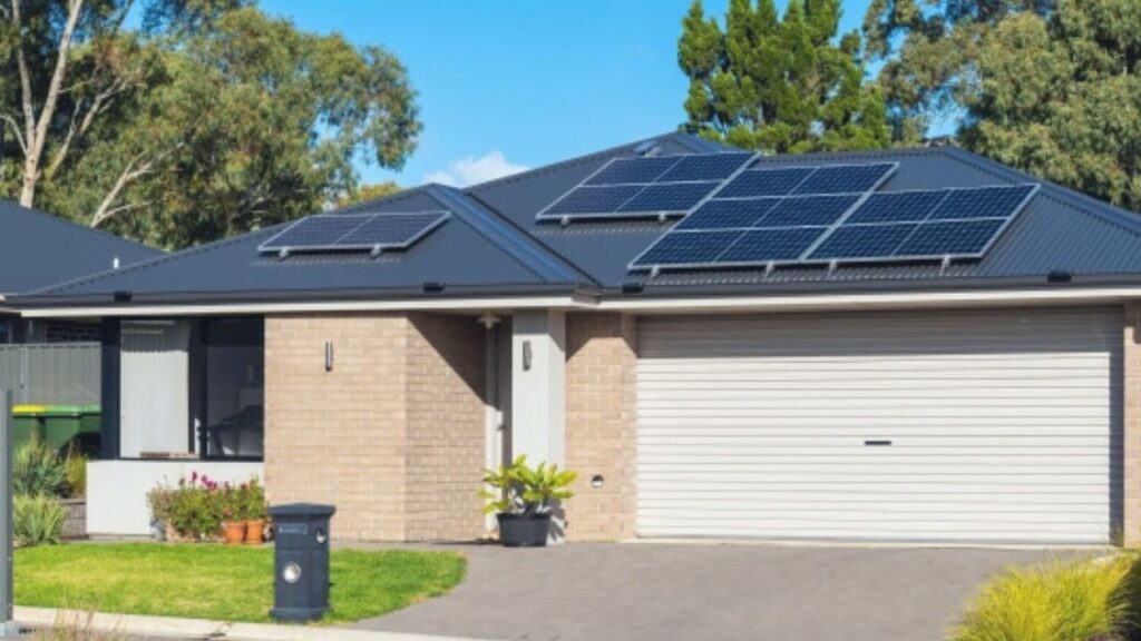 Residential rooftop solar panels in Menifee, helping homeowners offset high summer electric bills.