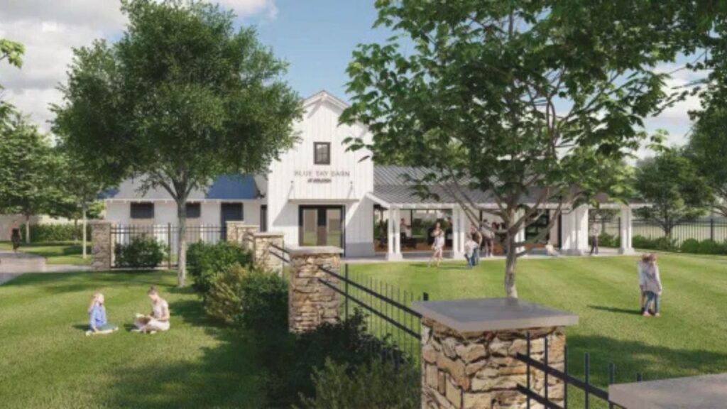 Community park and walking trails within an HOA neighborhood in Winchester, California.