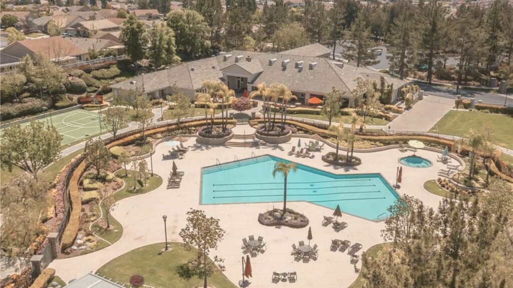Four Seasons Murrieta clubhouse and pool area designed for active adults aged 55 and over