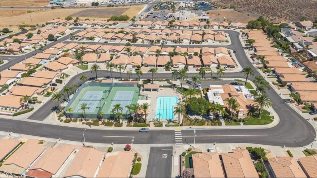 Casa Blanca Villas Menifee 55 plus homes with pool, fitness center, and social amenities for active seniors